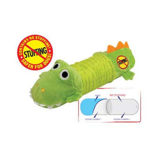 Picture of Petstages Stuffing Free Big Squeak Gator Green