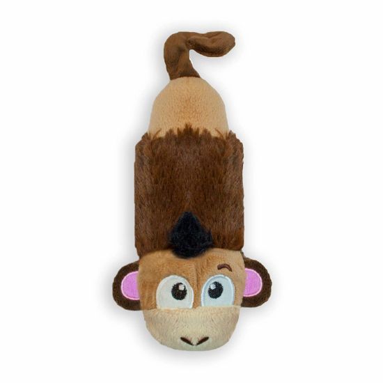 Picture of Petstages Stuffing Free Lil' Squeak Monkey Brown / Yellow