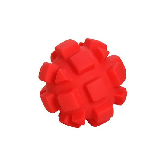 Picture of Hueter Toledo Soft Flex Bumby Ball Dog Toy Red 4" x 4" x 4"