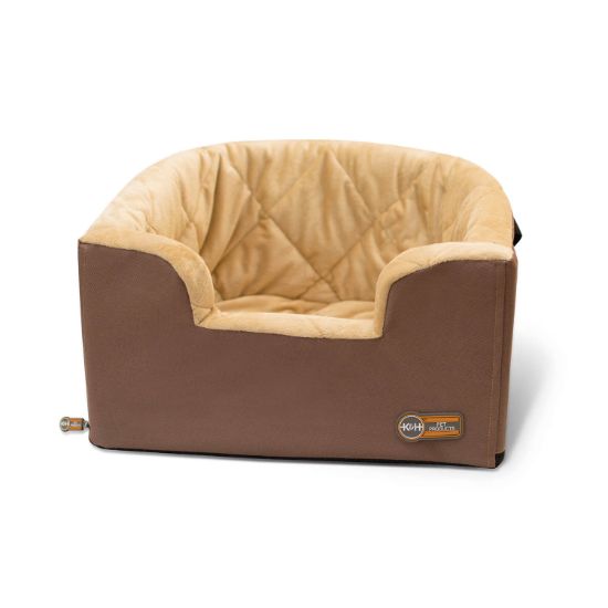 Picture of K&H Pet Products Hangin' Bucket Booster Pet Seat Tan 16.5" x 13.5" x 30"