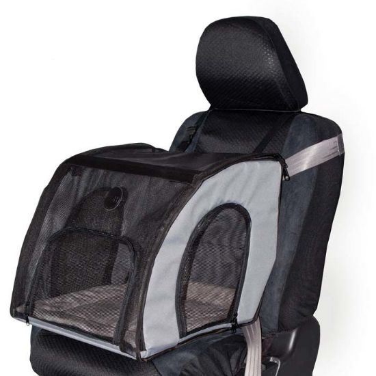 Picture of K&H Pet Products Pet Travel Safety Carrier Small Gray 17" x 16" x 15"