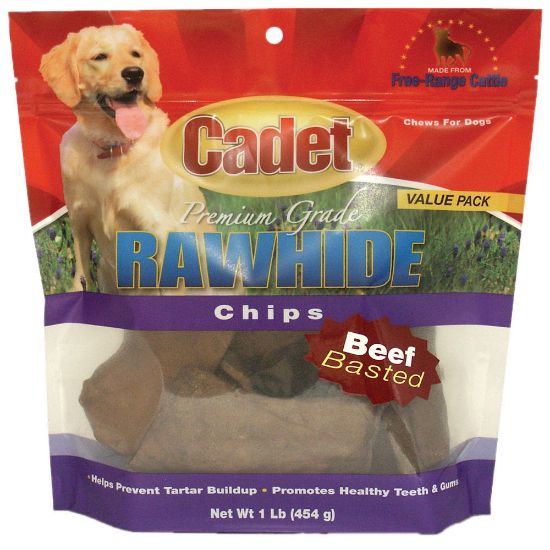 Picture of Cadet Rawhide Chips Beef Basted 1 pound