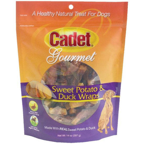 Picture of Cadet Premium Gourmet Duck and Sweet Potato Wraps Treats 14 ounces