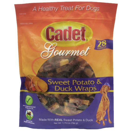 Picture of Cadet Premium Gourmet Duck and Sweet Potato Wraps Treats 28 ounces