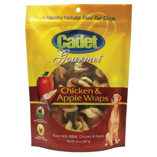 Picture of Cadet Premium Gourmet Chicken with Apple Wraps Treats 14 ounces