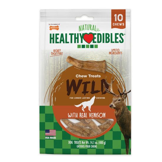 Picture of Nylabone Healthy Edibles Antler Real Venison 10 count