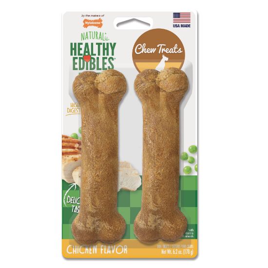 Picture of Nylabone Healthy Edibles Longer Lasting Chicken Treats Wolf 2 count