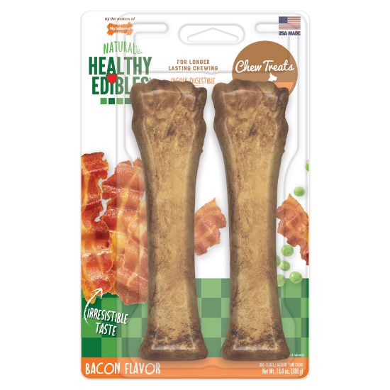 Picture of Nylabone Healthy Edibles Longer Lasting Bacon Treats Sourper 2 count
