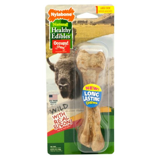 Picture of Nylabone Healthy Edibles Wild Chew Treats Bison Large 1 count