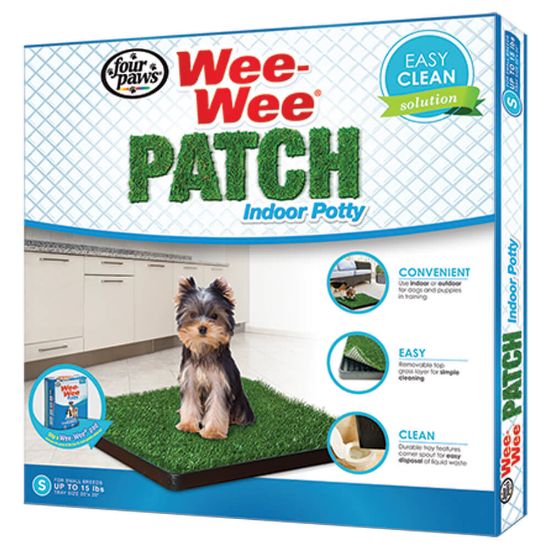 Picture of Four Paws Wee-Wee Patch Indoor Potty Small 20" x 20" x 1"