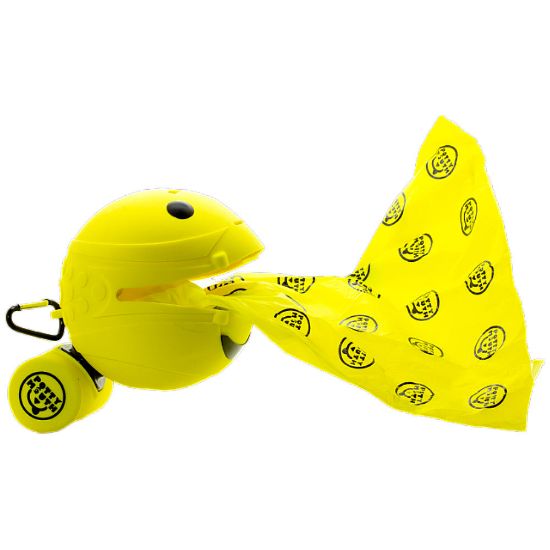 Picture of Potty Mouth Portable Hygienic Pooper Scooper Large Yellow 4.3" x 4.3" x 4.3"