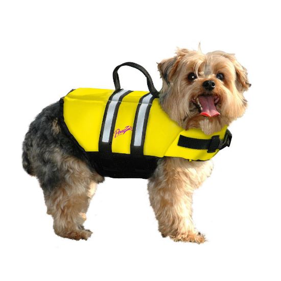 Picture of Pawz Pet Products Nylon Dog Life Jacket Medium Yellow