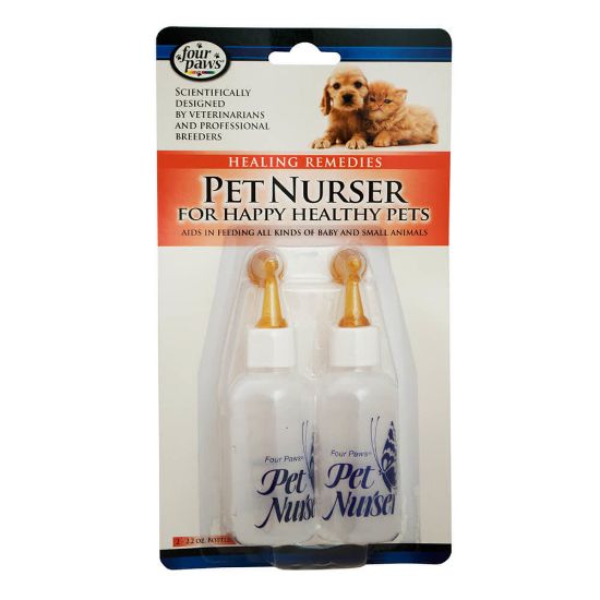 Picture of Four Paws Pet Nurser Kit Two Bottles 2 ounces