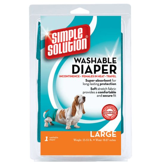 Picture of Simple Solution Washable Dog Diaper Large Teal