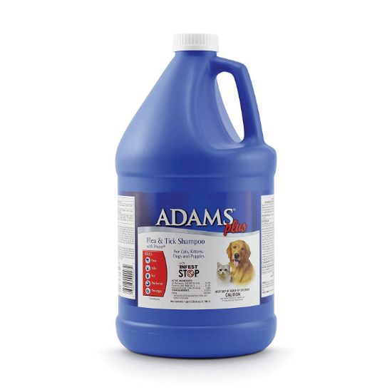 Picture of Adams Plus Flea and Tick Shampoo with Precor for Cats and Dogs 1 Gallon