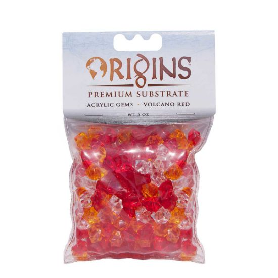 Picture of BioBubble Acrylic Gems 5 ounce bag Volcano Red