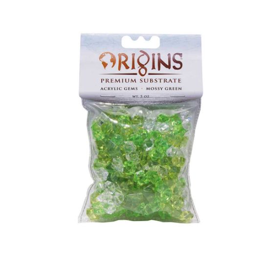 Picture of BioBubble Acrylic Gems 5 ounce bag Mossy Green