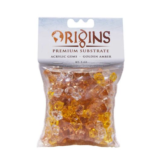 Picture of BioBubble Acrylic Gems 5 ounce bag Golden Amber
