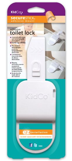 Picture of Kidco Adhesive Toilet Lock White