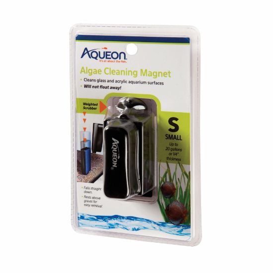 Picture of Aqueon Algae Cleaning Magnets Small Black 4.6" x 2.5" x 7.5"