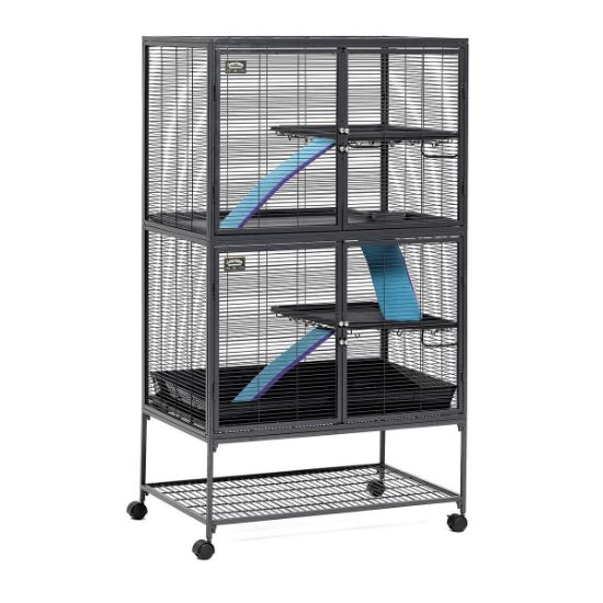 Picture of Midwest Critter Nation Double Level Pet Pen Gray 36" x 24" x 63"