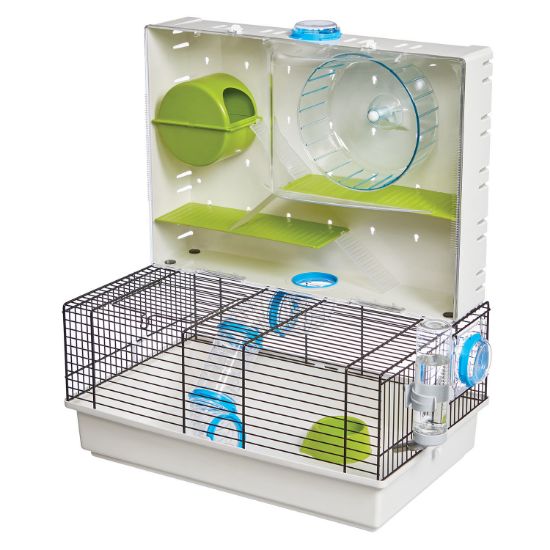Picture of Midwest Critterville Arcade Hamster Home Clear, Green, Blue 18.11" x 11.61" x 21.26"