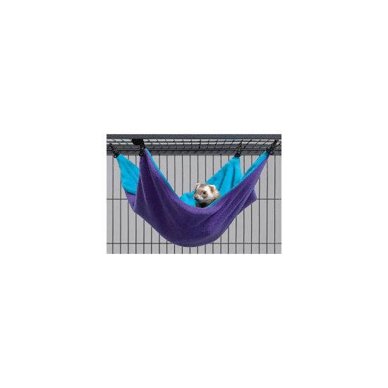 Picture of Midwest Ferret Nation Hammock Hideaway Large Teal / Purple 17" x 13" x 8"