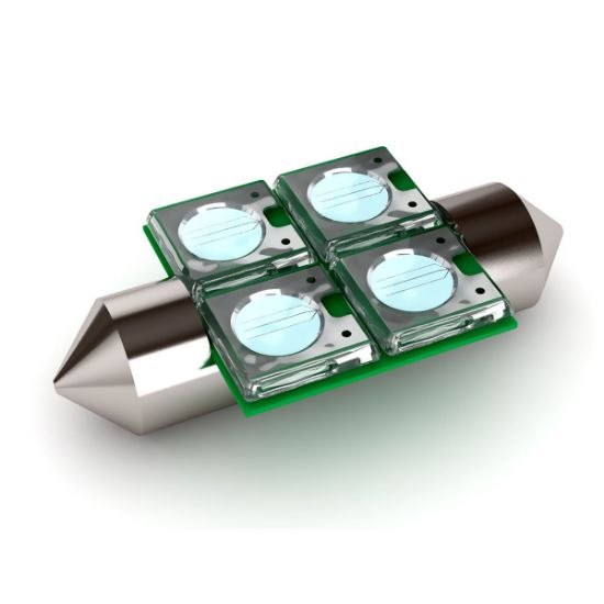 Picture of BioBubble LED Bulb Green / White 1.5" x 0.75" x 0.25"