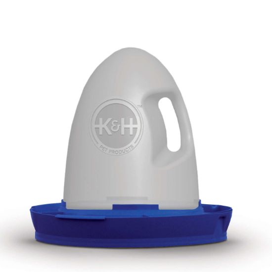 Picture of K&H Pet Products Poultry Waterer Unheated 2.5 gallon Blue 16" x 16" x 15"