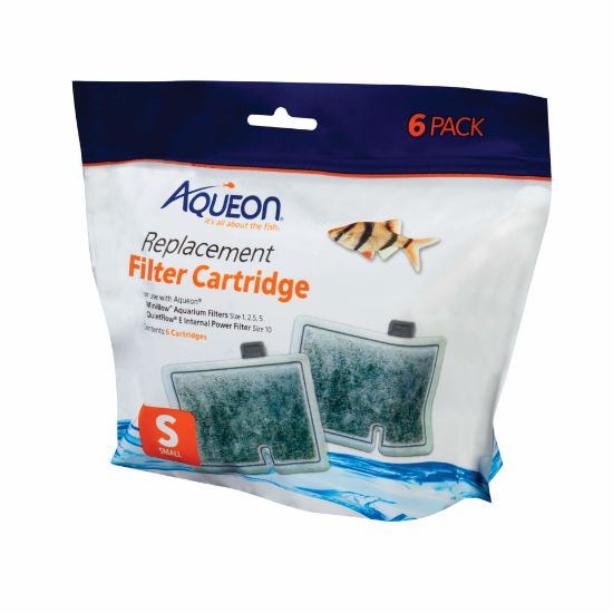 Picture of Aqueon Replacement Filter Cartridges 6 pack Small 6.2" x 2" x 6.2"