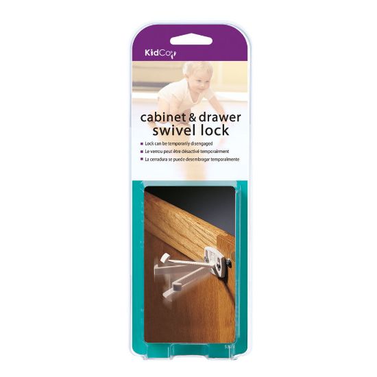 Picture of Kidco Swivel Cabinet and Drawer Locks 1 pack White