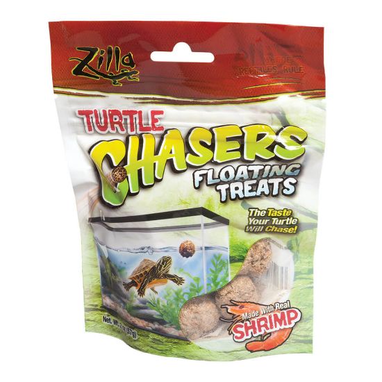 Picture of Zilla Turtle Chasers Floating Treats Shrimp 2 ounces 5.125" x 1.75" x 6.5"