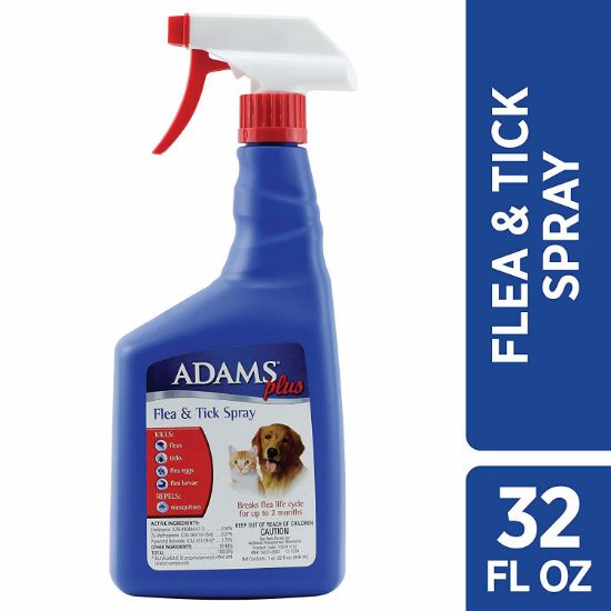 Picture of Adams Plus Flea and Tick Spray for Cats and Dogs 32 ounces