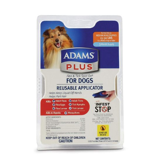 Picture of Adams Plus Flea and Tick Spot on Dog Medium 3 Month Supply