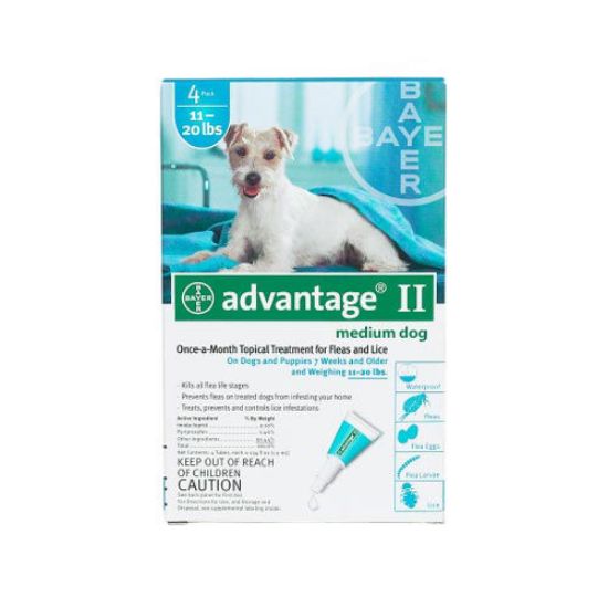 Picture of Advantage Flea Control for Dogs And Puppies 11-20 lbs 4 Month Supply