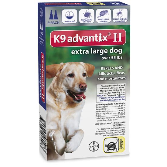 Picture of Advantix Flea and Tick Control for Dogs Over 55 lbs 2 Month Supply