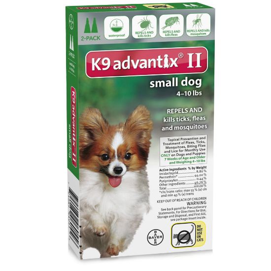 Picture of Advantix Flea and Tick Control for Dogs Under 10 lbs 2 Month Supply