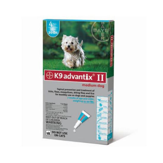 Picture of Advantix Flea and Tick Control for Dogs 10-22 lbs 4 Month Supply