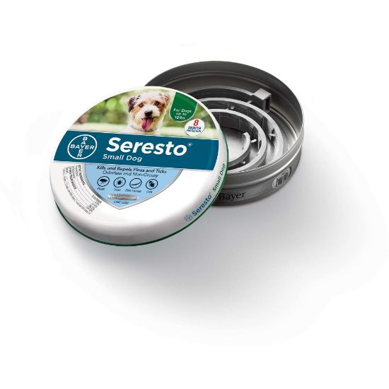 Picture of Bayer Seresto Flea and Tick Collar for Dogs Small Gray