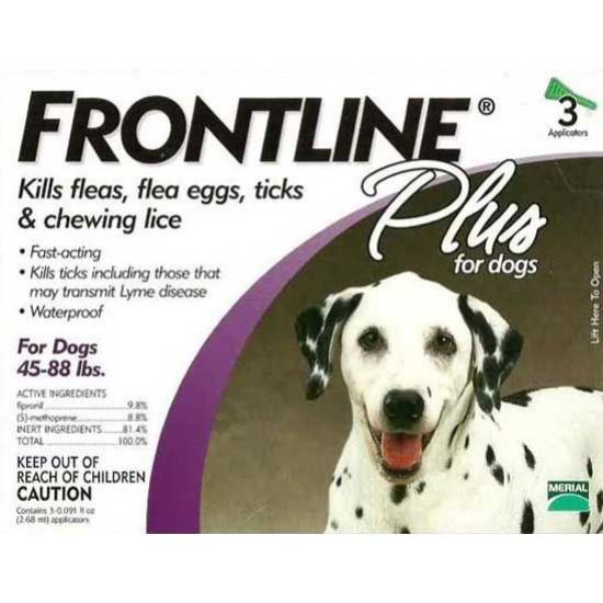 Picture of Frontline Flea Control Plus for Dogs And Puppies 45-88 lbs 3 Pack