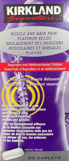 Picture of Kirkland Muscle & Back Pain Platinum (Generic Robax)